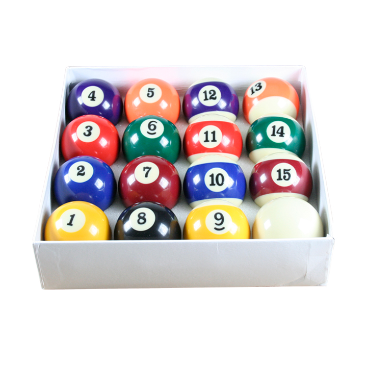 Spots & Stripes Standard 2” Ball Set With 1 7/8” Cue Ball